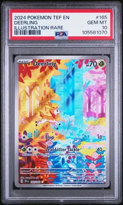 PSA 10 Deerling 165/162 Pokemon Temporal Forces Holo Illustration Rare graded - Image 3