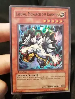 Yugioh Zaborg Monarch des Donners AST-DE023 Super Rare 1st Ed German Thunder - Image 1