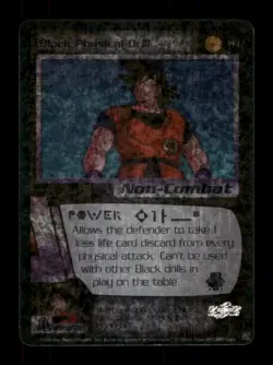 143 Black Physical Drill 2000 Holo Dragon Ball Z Trading Card TCG CCG - Image 1