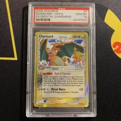 PSA 10 Charizard 4/100 -EX Crystal Guardians- Holo Graded Pokemon Card GEM MINT - Image 1