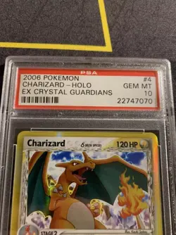 PSA 10 Charizard 4/100 -EX Crystal Guardians- Holo Graded Pokemon Card GEM MINT - Image 2