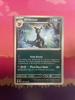 Pokemon Card Umbreon Obsidian Flames Uncommon 130/197 Near Mint - Image 1