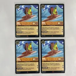 x4 Lorcana Disney 19/204 Nani Caring Sister Rare Card Playset Azurite Sea 4x - Image 1