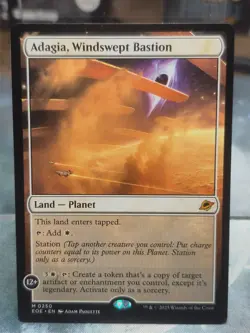 M 0250 Adagia, Windswept Bastion Land Edge of Eternities EOE MTG Card Planet - Image 1