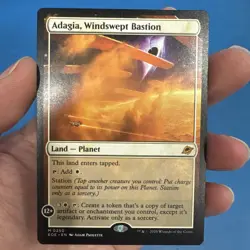 M 0250 Adagia, Windswept Bastion Land Edge of Eternities EOE MTG Card Planet - Image 1