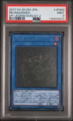 PSA 9 Relinquished Holographic DP19-JP000 2017 Yu-Gi-Oh! Card Japanese - Image 1