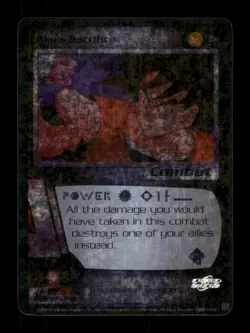 156 Ally's Sacrifice 2000 Holo Dragon Ball Z Trading Card TCG CCG - Image 1