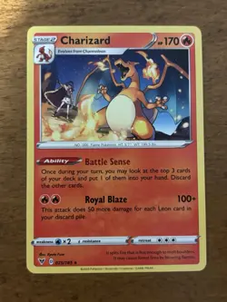 Charizard - 025/185 - Pokemon Vivid Voltage Sword & Shield Non-Holo Rare Card NM - Image 1