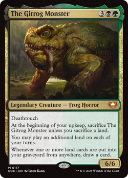 The Gitrog Monster #117 | NM | Edge of Eternities Commander EOC Magic MTG - Image 1