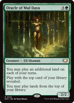 Oracle of Mul Daya #102 | NM | Edge of Eternities Commander EOC Magic MTG - Image 1