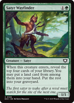 Satyr Wayfinder #106 | NM | Edge of Eternities Commander EOC Magic MTG - Image 1