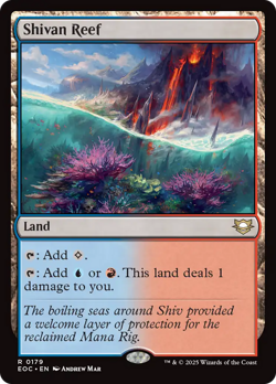 Shivan Reef #179 | NM | Edge of Eternities Commander EOC Magic MTG - Image 1