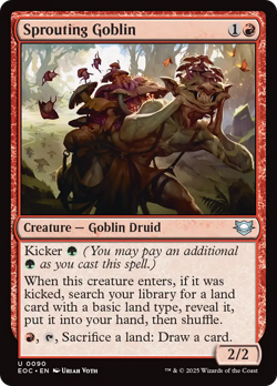 Sprouting Goblin #90 | NM | Edge of Eternities Commander EOC Magic MTG - Image 1