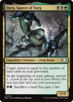Uurg, Spawn of Turg #127 | NM | Edge of Eternities Commander EOC Magic MTG - Image 1