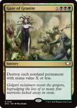 Gaze of Granite #116 | NM | Edge of Eternities Commander EOC Magic MTG - Image 1