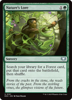 Nature's Lore #101 | NM | Edge of Eternities Commander EOC Magic MTG - Image 1