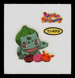 NM - Pokemon Bulbasaur Halloween Daiichi Pan Deco-Chara Japanese Sticker - Image 1
