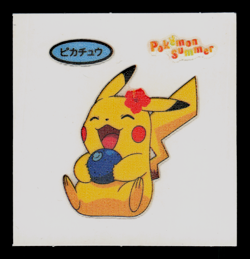 LP - Pokemon Pikachu Summer Daiichi Pan Deco-Chara Japanese Sticker - Image 1