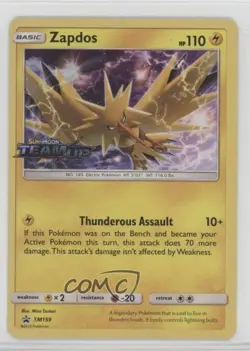Zapdos (Holo - Team Up Prerelease) Pokemon Sun & Moon Black Star Promo 5nw - Image 1