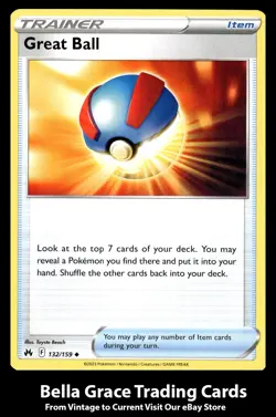 Great Ball #132/159 Crown Zenith Uncommon Pokemon - Image 1