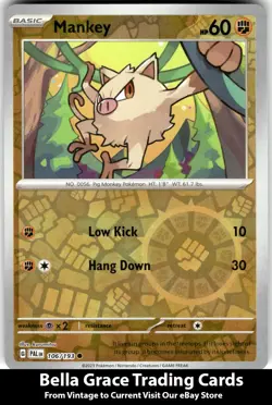 Mankey #106/193 SV02: Paldea Evolved Pokemon Common Reverse Holo - Image 1