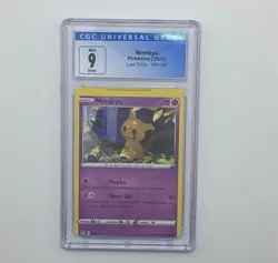 Pokemon Lost Origin Mimikyu 80/196 Mint Error Miscut CGC 9 - Image 1