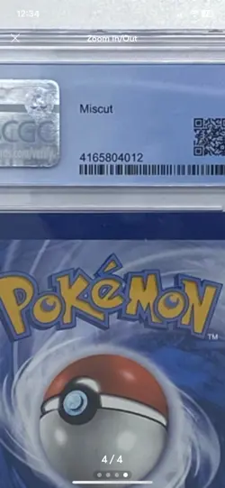 Pokemon Lost Origin Mimikyu 80/196 Mint Error Miscut CGC 9 - Image 5