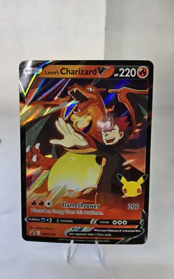 Pokemon JUMBO Card Lance’s Charizard V Card SWSH133- Celebrations - Image 1