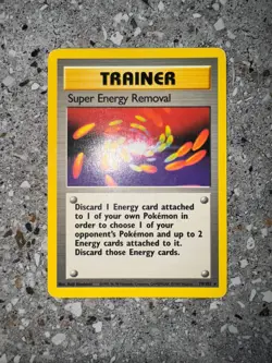 Pokemon TCG Cards Super Energy Removal 79/102 Base Set Rare LP-MP - Image 3