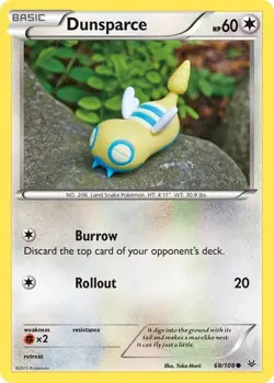 Dunsparce 68/108 Common - Pokemon XY Roaring Skies Card - Image 1