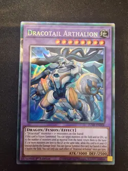 JUSH-EN006 - Dracotail Arthalion - Collector's Rare - 1st Ed YuGiOh - Image 1