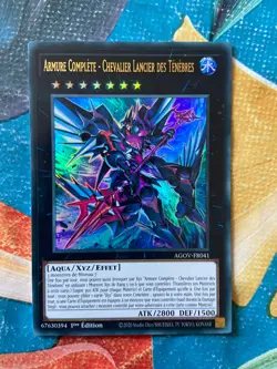 YUGIOH Armure Complete - Chevalier Lancier des Tenebres AGOV FR041 - Image 1