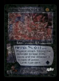 35 Straining Penetrating Attack Move 2000 Holo Dragon BallZ Trading Card TCG CCG - Image 1