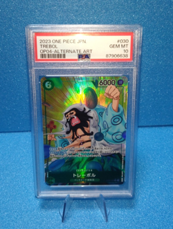 PSA10 Trebol (Alternate Art) OP04-030 Kingdoms of Intrigue Foil One Piece Card - Image 1