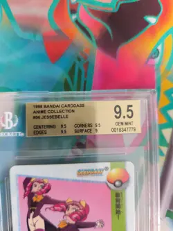 Pokemon Card Japanese Carddass Vending Anime BGS Beckett 9.5 Jessebelle Waifu - Image 4