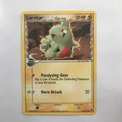 Pokemon LARVITAR DELTA SPECIES 52/101 COMMON NM CARD DRAGON FRONTIERS Nintendo - Image 1
