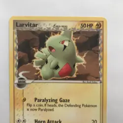 Pokemon LARVITAR DELTA SPECIES 52/101 COMMON NM CARD DRAGON FRONTIERS Nintendo - Image 2