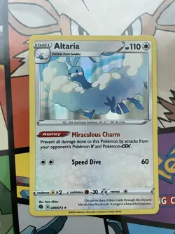 Pokemon Altaria 049/073 - Champion's Path Holo Rare Pokemon Card Near Mint (NM) - Image 2