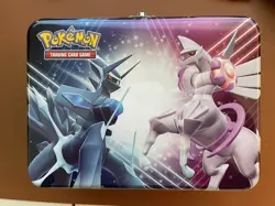 Pokemon Card EMPTY Lunch Box Collector’s Chest Diamond And Pearl Dialga - Image 1