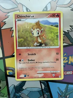 Pokemon Chimchar LV. 8 76/130 DP Diamond & Pearl LP Common Card - Image 1