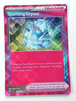 Sparkling Crystal 142/142 Stellar Crown Holo Rare Trainer Pokemon Card 2024 - Image 1