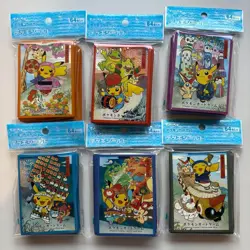 Pokemon Center 2025 Tohoku Limited Card Sleeve Deck Shield Set of 6 JAPAN NEW - Image 1
