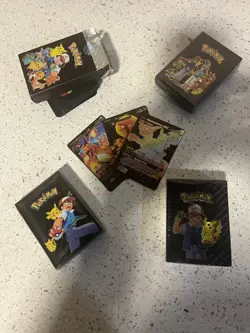 Pokemon Cards 55 Card Foil Packs (black) - Image 1