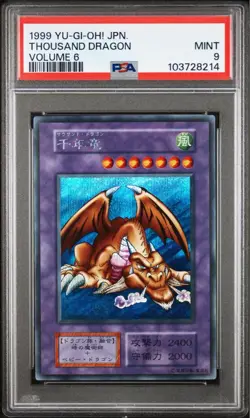 PSA 9 Thousand Dragon Secret Rare 1999 Vol 6 Yu-Gi-Oh! Card Japanese - Image 1