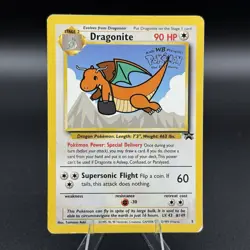 Dragonite 5 Black Star Movie Promo Pokemon Card Rare Moderately Played MP - Image 1