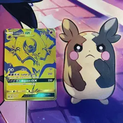 Pokemon Card | Lunala GX SM103a Full Art Gold Black Star Promo Hidden Fates - Image 1