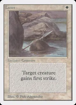 MTG Lance Unlimited Edition Uncommon NM - Image 1
