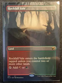 Rockfall Vale - Borderless - Innistrad: Midnight Hunt (MTG) - Image 1