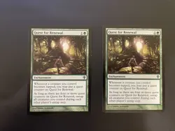 Quest for Renewal Magic The Gathering MTG - Worldwake #110 LP/NM Green Mana - Image 2
