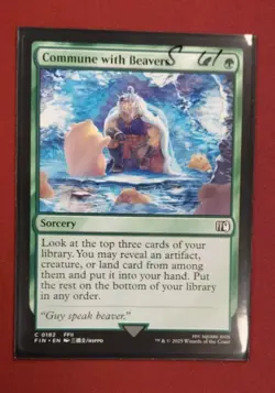 Commune With Beavers - 182 - FIN - NM - MTG Magic the Gathering - Image 1